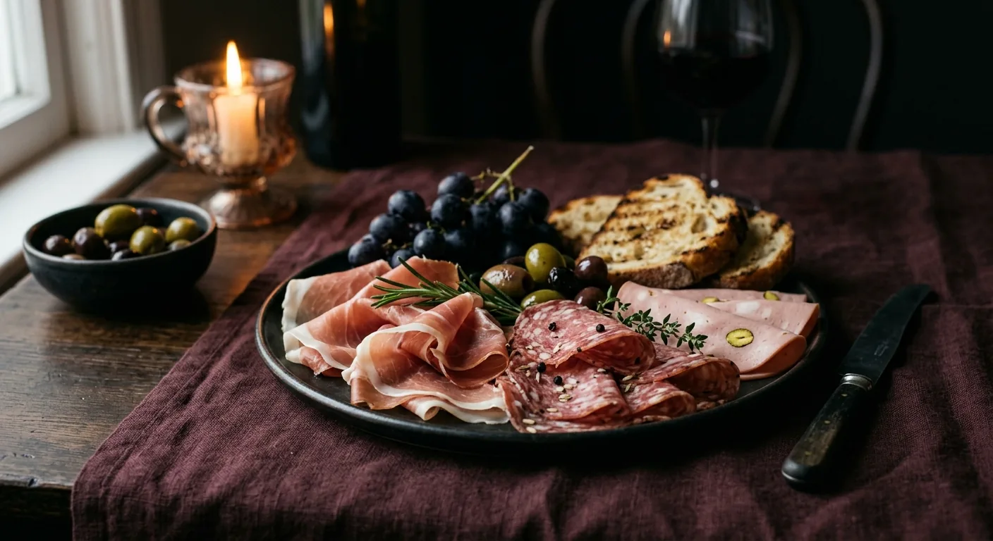 Cured meats board