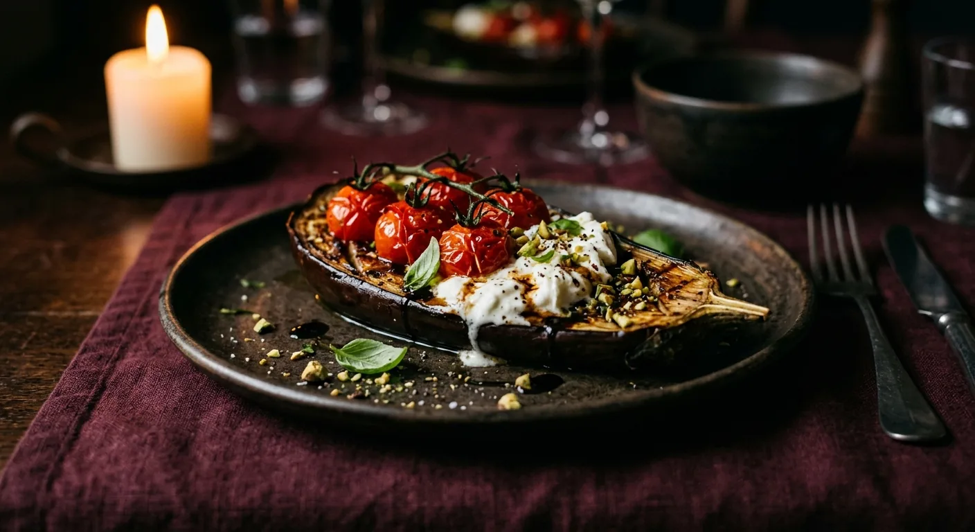 Baked aubergines
