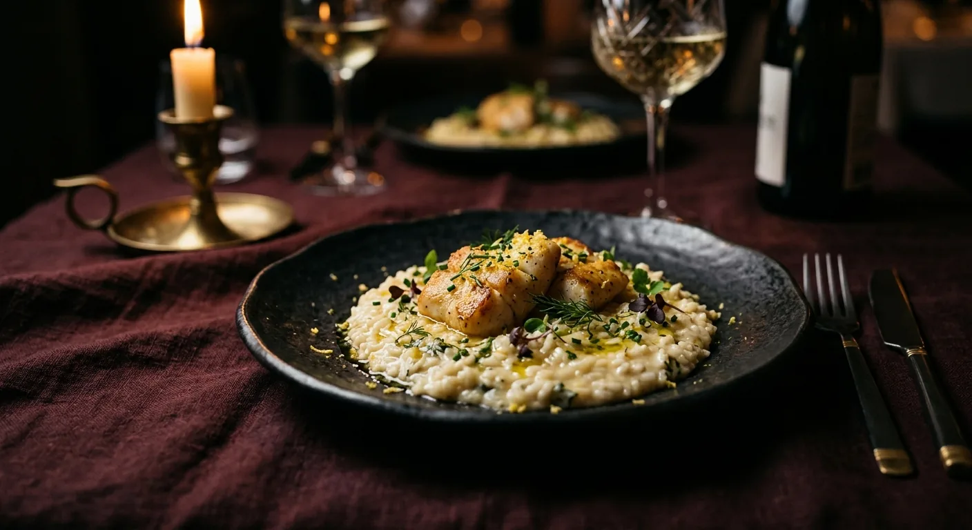 Acquerello risotto with lemon & monkfish